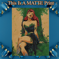 Poison Ivy Art Illustration Hard Signed 8.5x11in Fine Art PRINT
