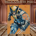 Wolverine Art Illustration Hard Signed 8.5x11in Fine Art PRINT