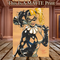 Harley Quinn Art Illustration Hard Signed 8.5x11in Fine Art PRINT
