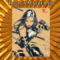 Psylocke Art Illustration Hard Signed 8.5x11in Fine Art PRINT
