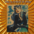 Catwoman Art Illustration Hard Signed 8.5x11in Fine Art PRINT