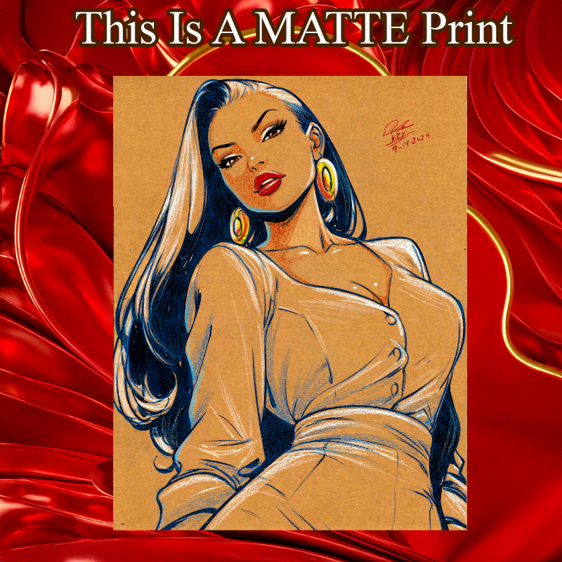OC Art Illustration Hard Signed 8.5x11in Fine Art PRINT