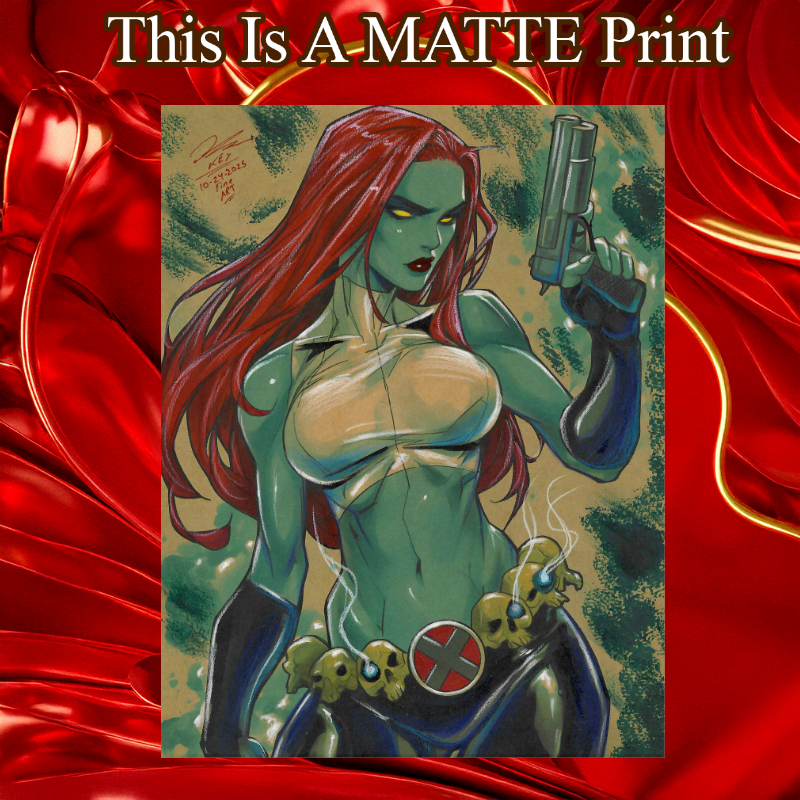 Mystique Art Illustration Hard Signed 8.5x11in Fine Art PRINT