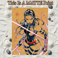Psylocke Art Illustration Hard Signed 8.5x11in Fine Art PRINT