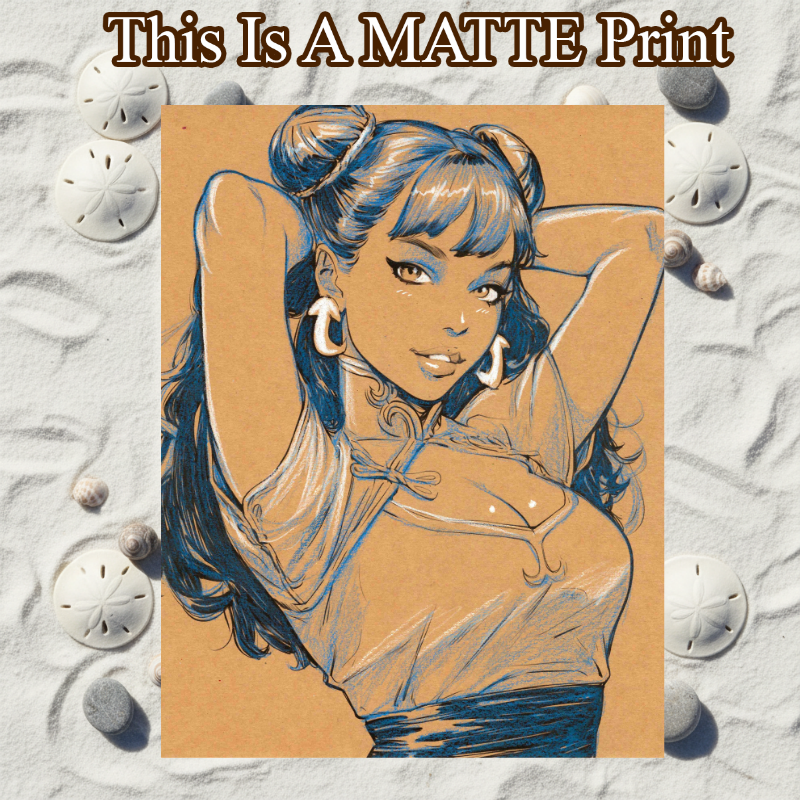 OC Art Illustration Hard Signed 8.5x11in Fine Art PRINT