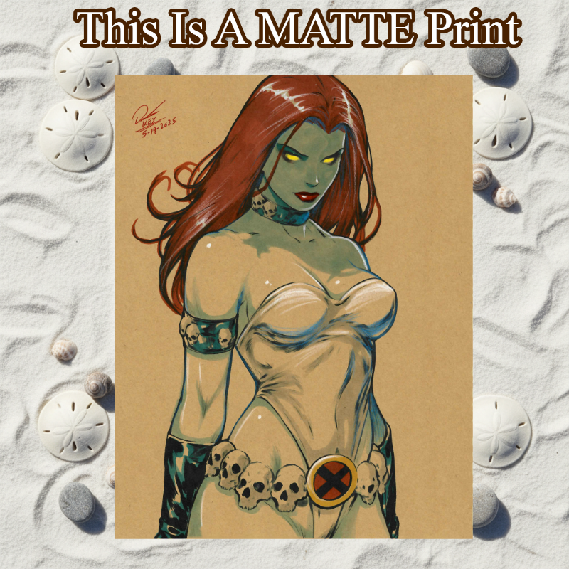 Mystique Art Illustration Hard Signed 8.5x11in Fine Art PRINT