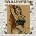 Lara Croft Art Illustration Hard Signed 8.5x11in Fine Art PRINT