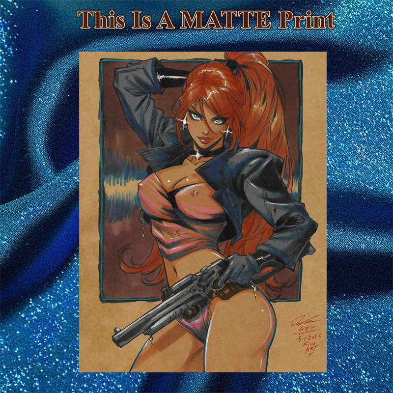 Elsa Bloodstone Art Illustration Hard Signed 8.5x11in Fine Art PRINT