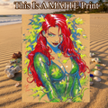 Poison Ivy Art Illustration Hard Signed 8.5x11in Fine Art PRINT