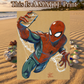 Spider-Man Art Illustration Hard Signed 8.5x11in Fine Art PRINT
