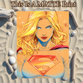 Supergirl Art Illustration Hard Signed 8.5x11in Fine Art PRINT