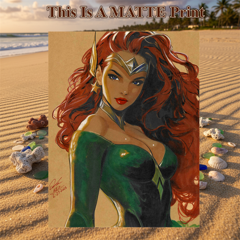 Mera Art Illustration Hard Signed 8.5x11in Fine Art PRINT