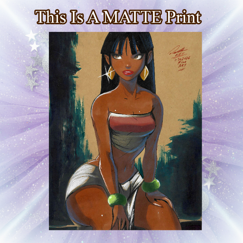Chel From Eldorado Art Illustration Hard Signed 8.5x11in Fine Art PRINT