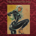 Black Cat Art Illustration Hard Signed 8.5x11in Fine Art PRINT