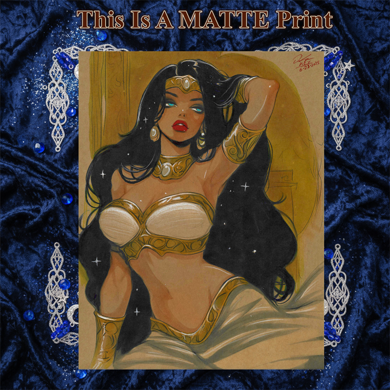 Dejah Thoris Art Illustration Hard Signed 8.5x11in Fine Art PRINT