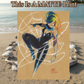 Spider Girl Art Illustration Hard Signed 8.5x11in Fine Art PRINT