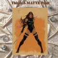 Psylocke Art Illustration Hard Signed 8.5x11in Fine Art PRINT