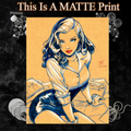Lois Lane Art Illustration Hard Signed 8.5x11in Fine Art PRINT