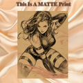 Psylocke Art Illustration Hard Signed 8.5x11in Fine Art PRINT