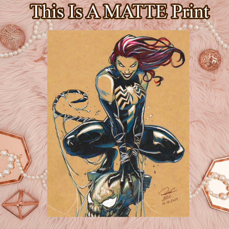 Mary Venom Art Illustration Hard Signed 8.5x11in Fine Art PRINT