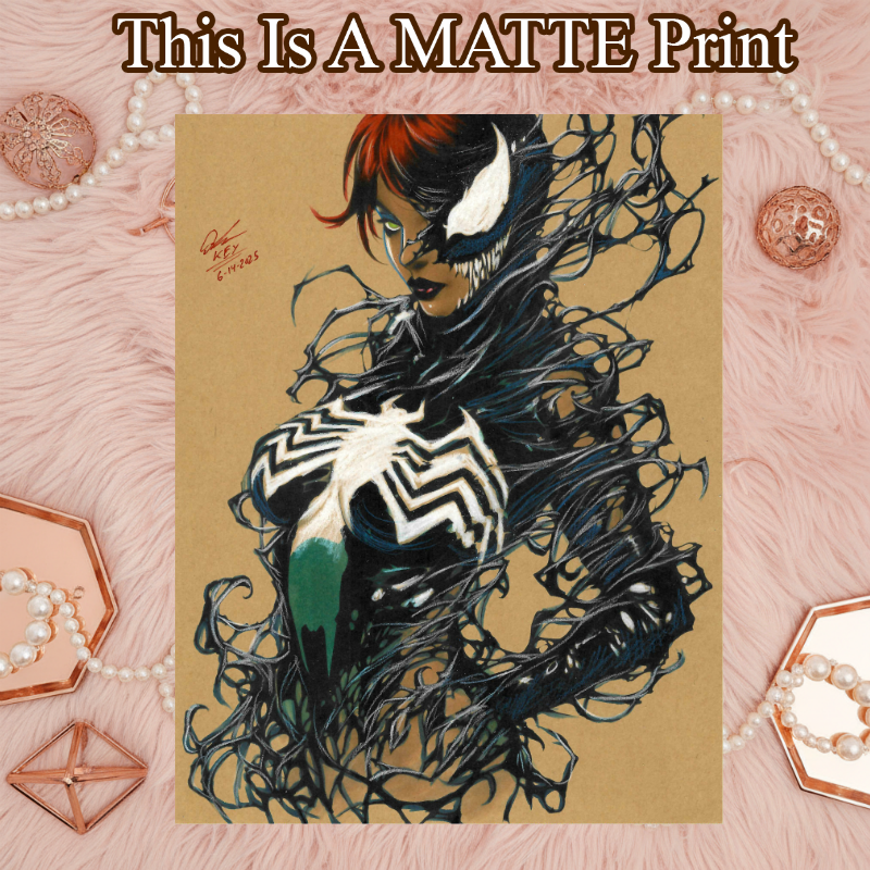 Mary Venom Art Illustration Hard Signed 8.5x11in Fine Art PRINT