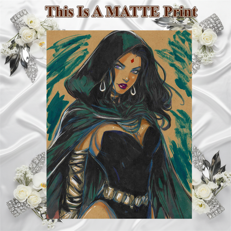 Raven Art Illustration Hard Signed 8.5x11in Fine Art PRINT