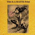 Psylocke Art Illustration Hard Signed 8.5x11in Fine Art PRINT