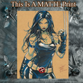 X-23 Art Illustration Hard Signed 8.5x11in Fine Art PRINT