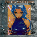 Psylocke Art Illustration Hard Signed 8.5x11in Fine Art PRINT