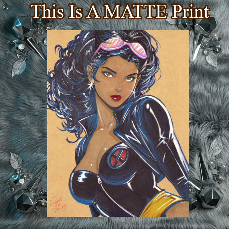 Catwoman Art Illustration Hard Signed 8.5x11in Fine Art PRINT