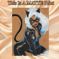 Catwoman Art Illustration Hard Signed 8.5x11in Fine Art PRINT