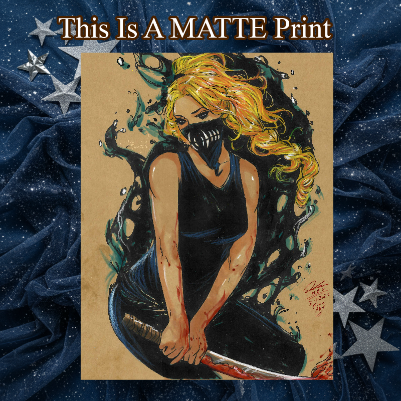 Erica Slaughter Art Illustration Hard Signed 8.5x11in Fine Art PRINT
