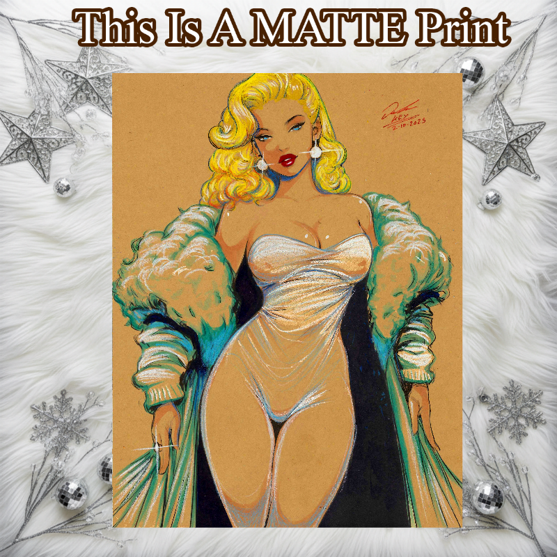 Emma Frost Art Illustration Hard Signed 8.5x11in Fine Art PRINT