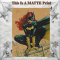 Batgirl Art Illustration Hard Signed 8.5x11in Fine Art PRINT