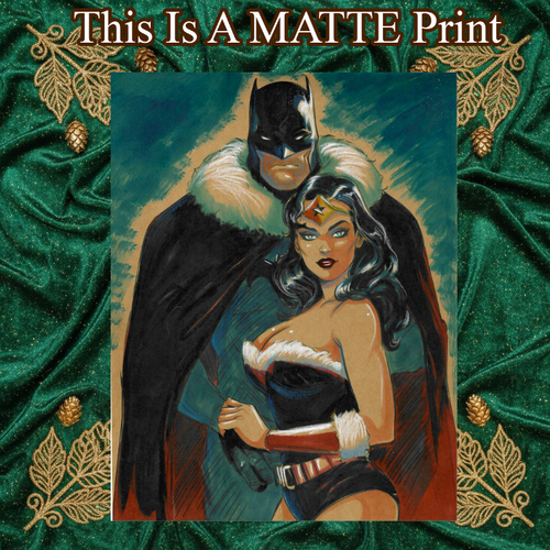 Batman Art Illustration Hard Signed 8.5x11in Fine Art PRINT