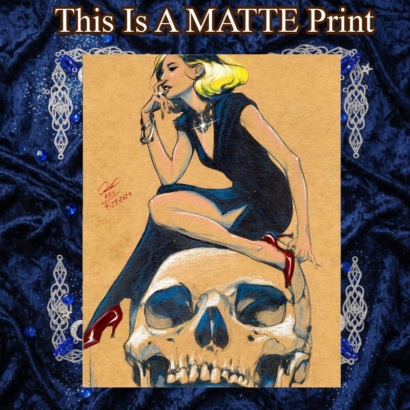 OC Art Illustration Hard Signed 8.5x11in Fine Art PRINT