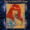Mary Jane Art Illustration Hard Signed 8.5x11in Fine Art PRINT