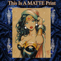 Wonder Woman Art Illustration Hard Signed 8.5x11in Fine Art PRINT