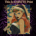Poison Ivy Art Illustration Hard Signed 8.5x11in Fine Art PRINT
