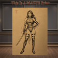 Psylocke Art Illustration Hard Signed 8.5x11in Fine Art PRINT
