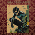 Nightwing Art Illustration Hard Signed 8.5x11in Fine Art PRINT