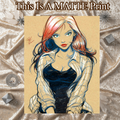 Mary Jane Art Illustration Hard Signed 8.5x11in Fine Art PRINT