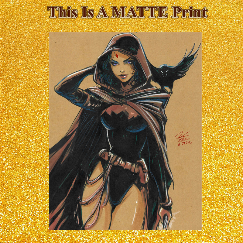 Raven Art Illustration Hard Signed 8.5x11in Fine Art PRINT