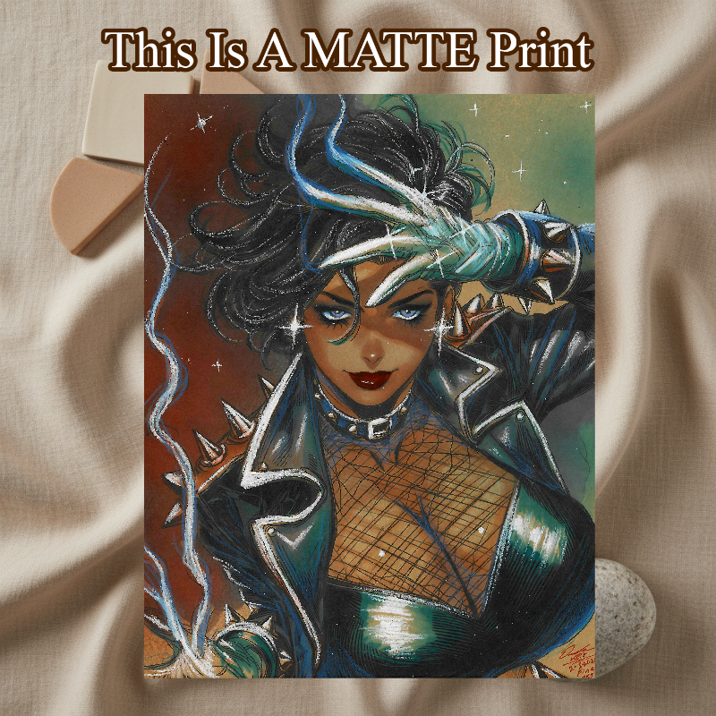 Zatanna Art Illustration Hard Signed 8.5x11in Fine Art PRINT