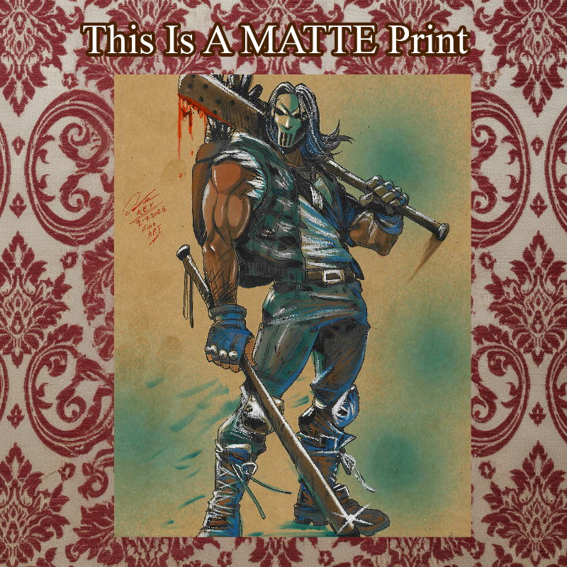 Casey Jones Art Illustration Hard Signed 8.5x11in Fine Art PRINT