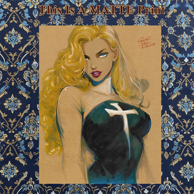 Dagger Art Illustration Hard Signed 8.5x11in Fine Art PRINT