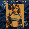 Tifa Lockhart Art Illustration Hard Signed 8.5x11in Fine Art PRINT