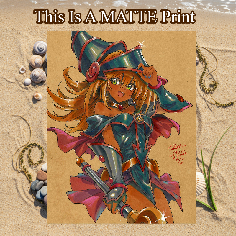 Magic Girl Art Illustration Hard Signed 8.5x11in Fine Art PRINT