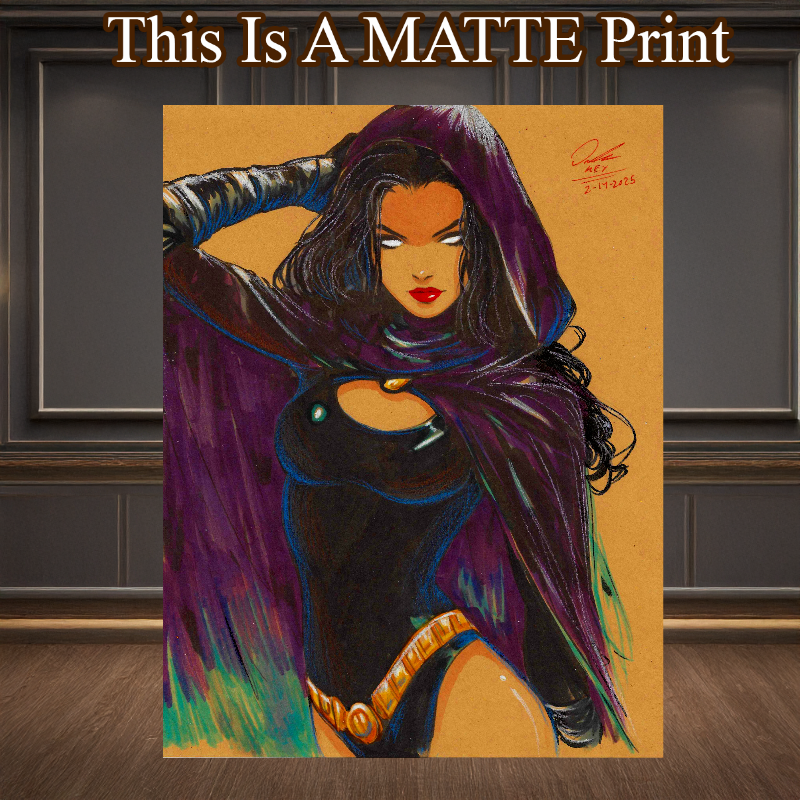 Raven Art Illustration Hard Signed 8.5x11in Fine Art PRINT