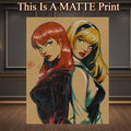 Mary Jane Art Illustration Hard Signed 8.5x11in Fine Art PRINT